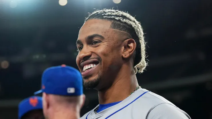 Francisco Lindor at Globe Life Field in Arlington, Texas.