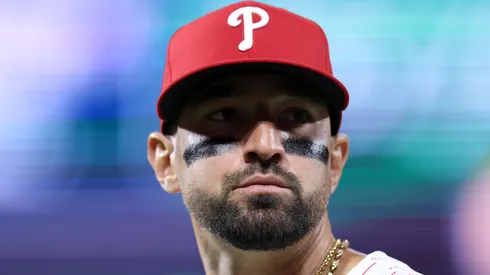 Nick Castellanos during his time with the Phillies on May 03, 2025 in Philadelphia.