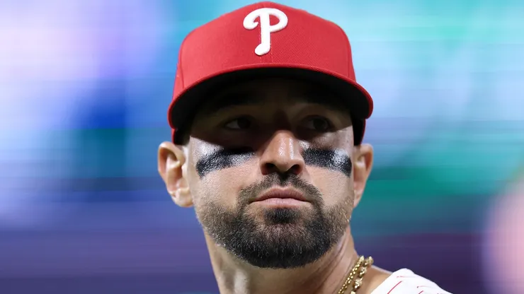 Nick Castellanos during his time with the Phillies on May 03, 2025 in Philadelphia.