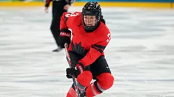 Jocelyne Larocque #3 of Team Canada during the 2026 Winter Olympic games.