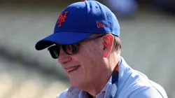 New York Mets owner Steve Cohen at Dodger Stadium