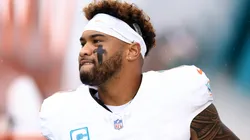 Tua Tagovailoa #1 of the Miami Dolphins.