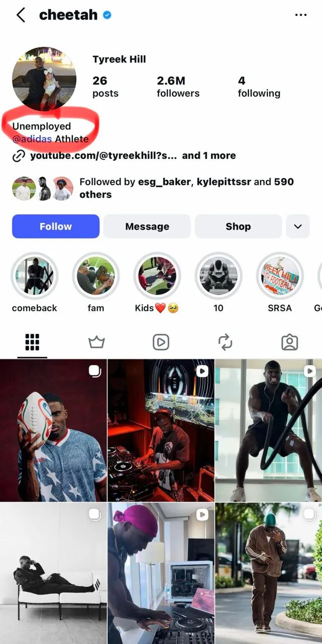 Tyreek Hill reacts to being released by Miami