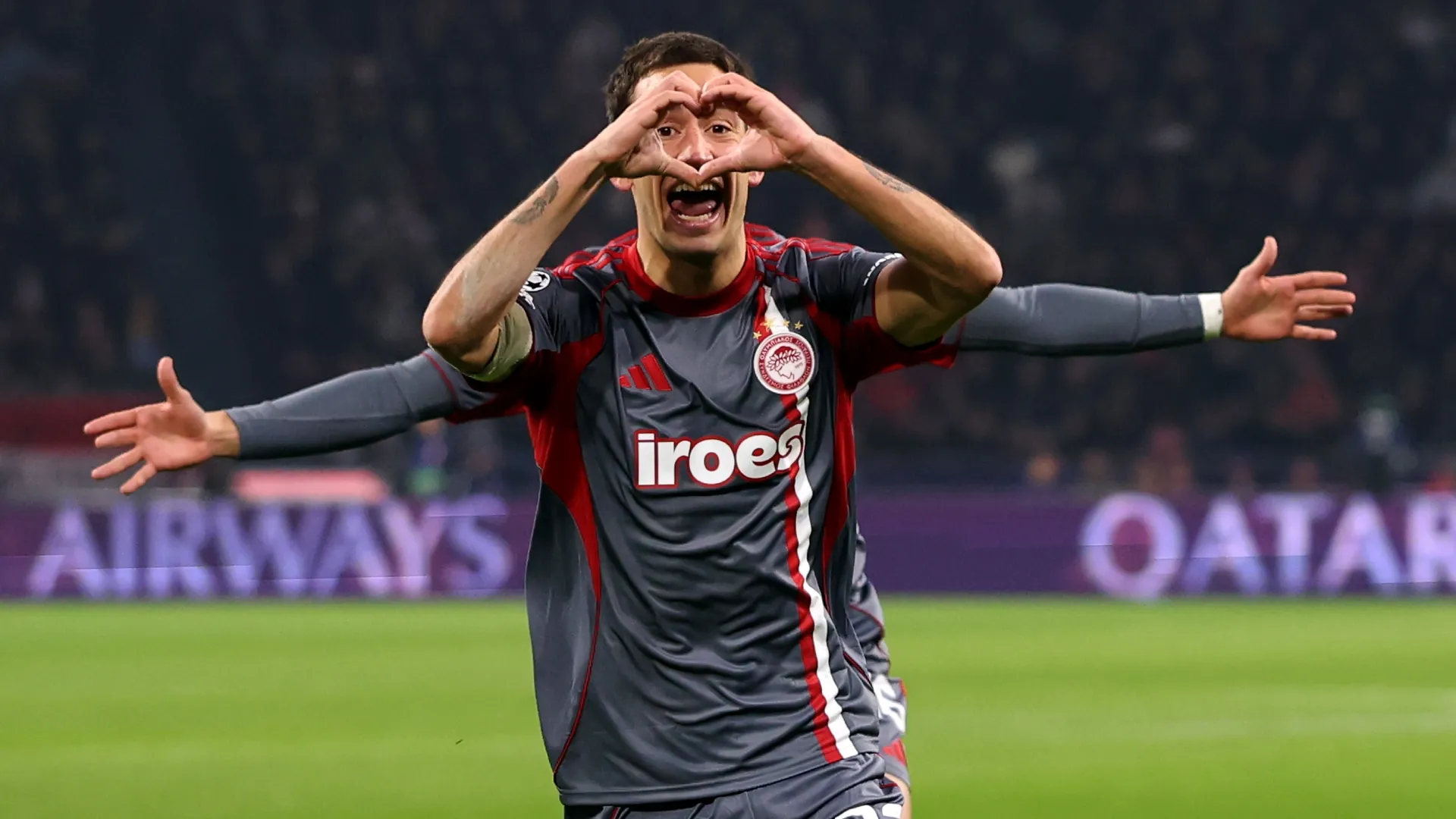 Santiago Hezze of Olympiacos – Dean Mouhtaropoulos/Getty Images