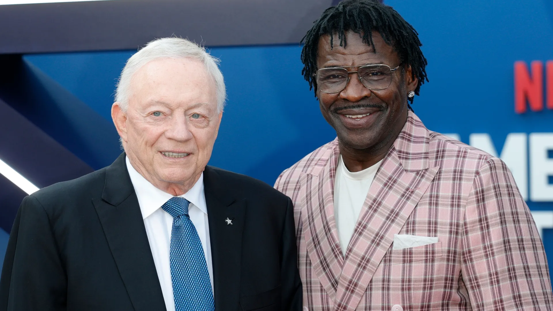 Michael Irvin with Jerry Jones