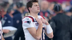 Drake Maye #10 of the New England Patriots.