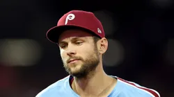 Trea Turner of the Philadelphia Phillies on August 28, 2025 in Philadelphia.