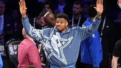 Giannis Antetokounmpo #34 of the Milwaukee Bucks.