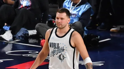 Luka Doncic #77 of the Los Angeles Lakers.