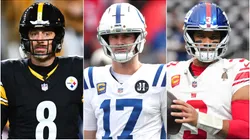 Aaron Rodgers, Daniel Jones and Russell Wilson