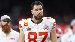 Travis Kelce #87 of the Kansas City Chiefs in 2025.