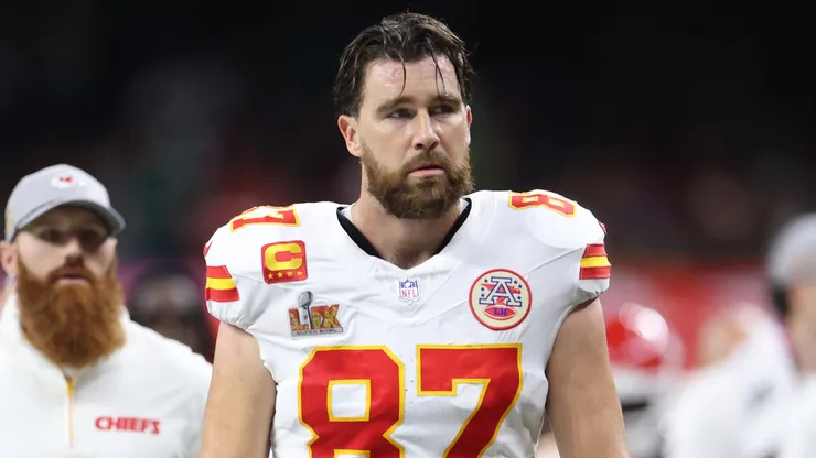 Travis Kelce #87 of the Kansas City Chiefs in 2025.