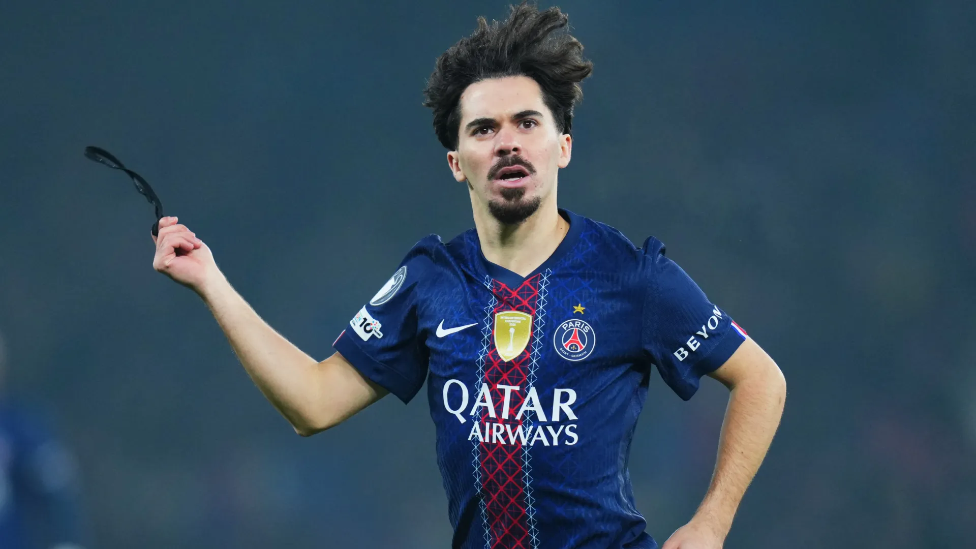 Vitinha celebrates a goal for PSG. (Getty Images)