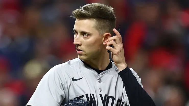 Luke Weaver at Progressive Field in Cleveland, Ohio.