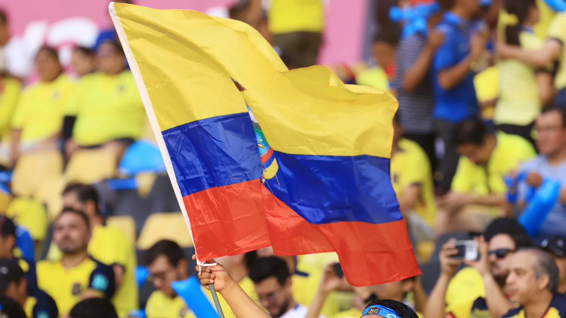 A fan of Ecuador waves a flag – Franklin Jacome/Getty Images
