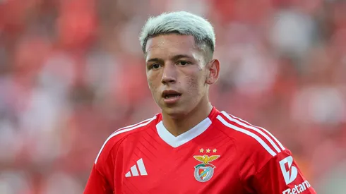 Gianluca Prestianni during a Benfica game.