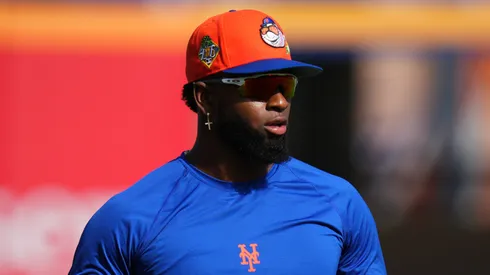 Luis Robert at Clover Park in Port St. Lucie, Florida.