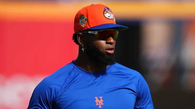 Luis Robert at Clover Park in Port St. Lucie, Florida.