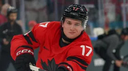 Macklin Celebrini of Team Canada