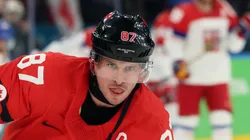 Sidney Crosby with Team Canada during 2026 Winter Olympics