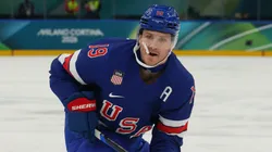 Matthew Tkachuk #19 of Team USA
