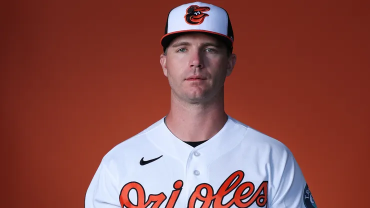 Pete Alonso #25 of the Baltimore Orioles poses for a photo during Spring Training photo day.