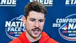 Sidney Crosby of Team Canada has an injury at 2026 Winter Olympics