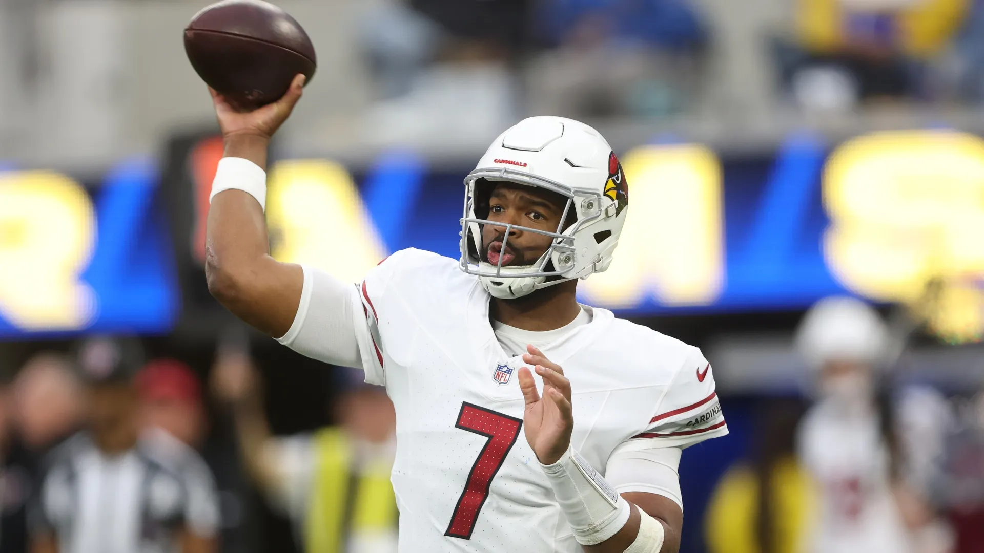 Jacoby Brissett #7 of the Arizona Cardinals