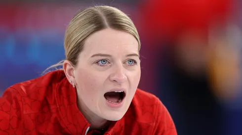 Cory Thiesse of Team USA in curling at the 2026 Winter Olympics
