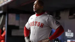 Aroldis Chapman #44 of the Boston Red Sox during the American League Wild Card Series in 2025.
