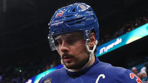 Auston Matthews of Team USA at 2026 Winter Olympics