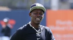Jazz Chisholm Jr. at George M. Steinbrenner Field in Tampa, Florida.