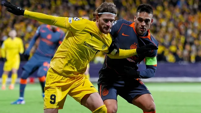 Lautaro Martinez during the game against Bodo/Glimt. (Getty Images)