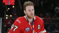 Connor McDavid at TD Garden in Boston, Massachusetts.