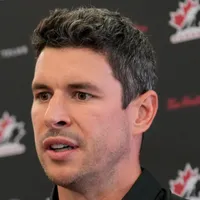 Why is Sidney Crosby not playing today for Canada vs Finland in 2026 Winter Olympics hockey semifinal?