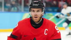 Connor McDavid #97 of Team Canada skates in the first period during the Men's Semifinals Playoff.