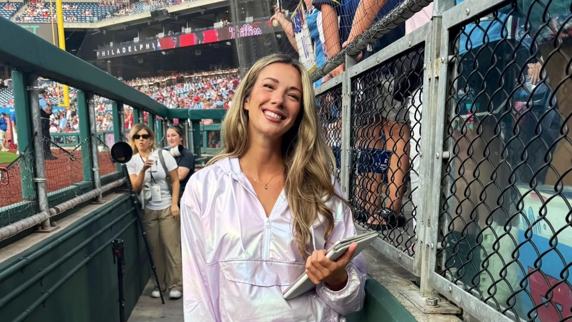 Taryn Hatcher with the Phillies