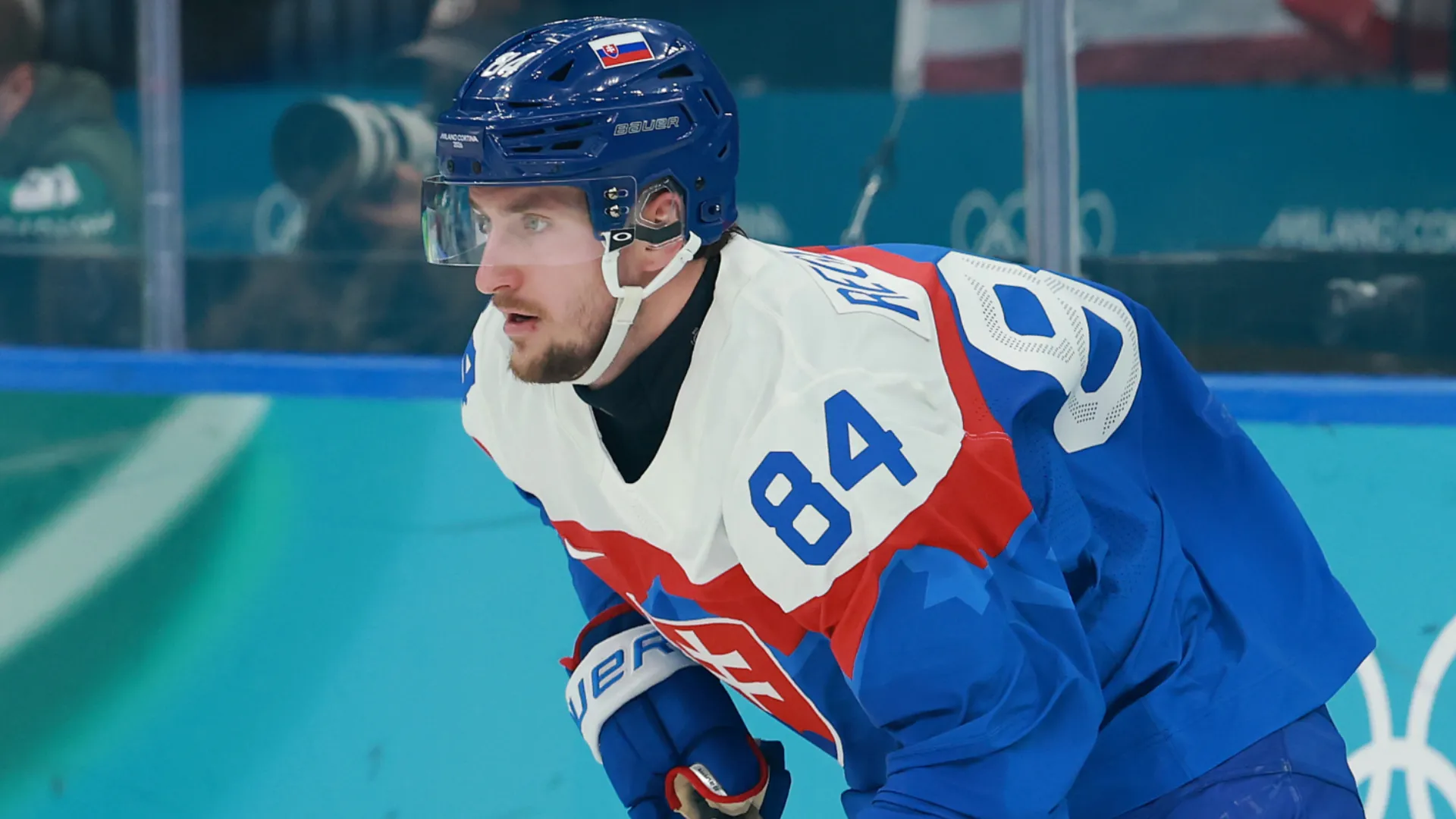Pavol Regenda #84 of Team Slovakia.