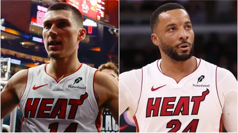 Tyler Herro and Norman Powell of Miami Heat.