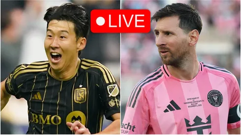 Son Heung-Min of LAFC and Lionel Messi of Inter Miami.