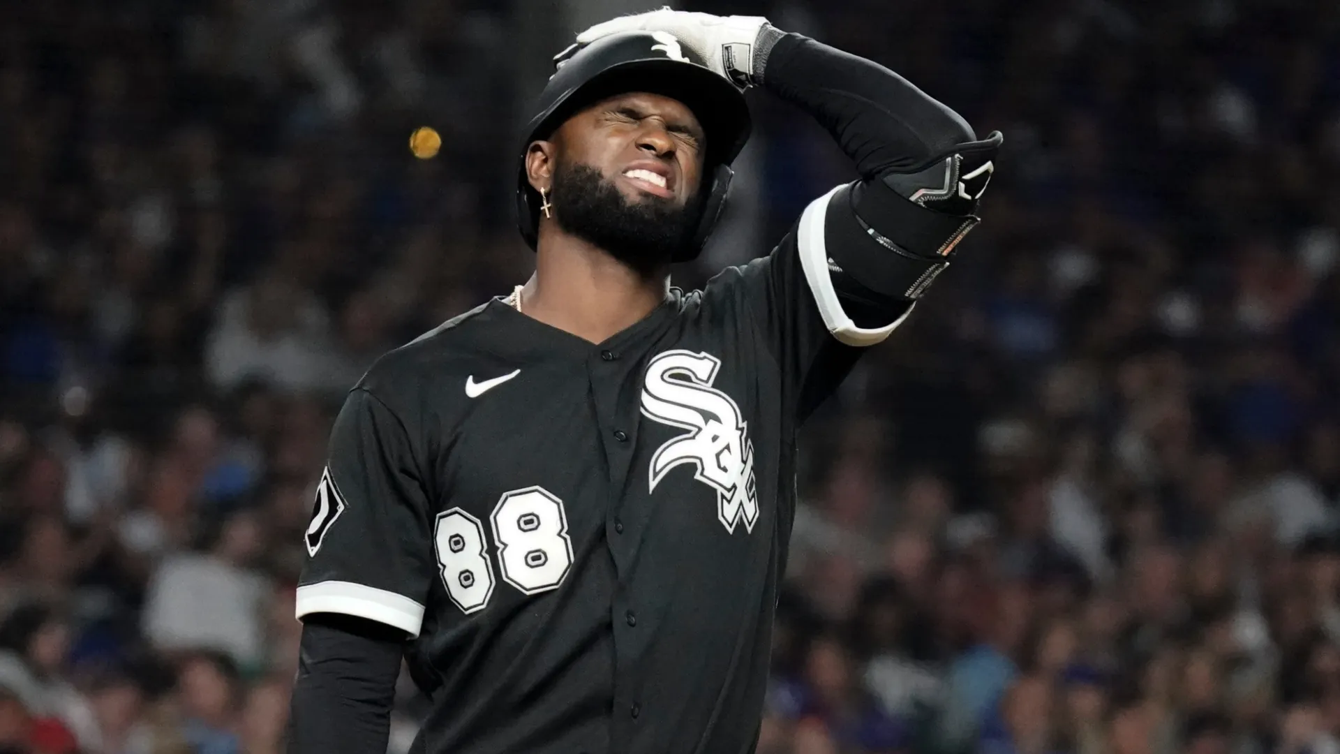 Luis Robert Jr. #88 played for Chicago White Sox before joining the NY Mets