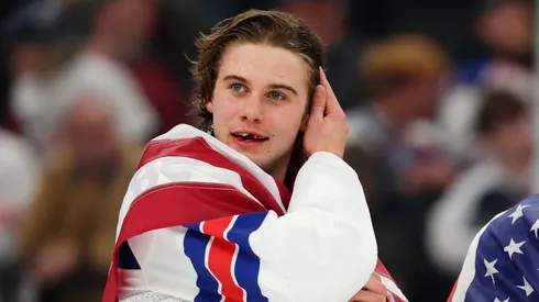 Jack Hughes #86 of Team United States