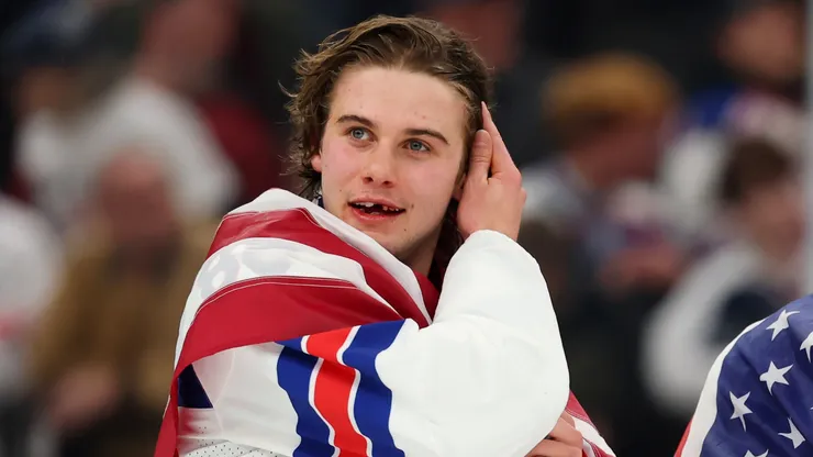 Jack Hughes #86 of Team United States