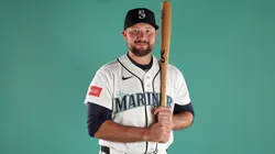 Cal Raleigh #29 of the Seattle Mariners poses for a portrait.