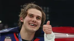 Jack Hughes of Team USA at the 2026 Winter Olympics