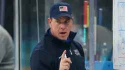 Mike Sullivan of Team United States at Milano Santagiulia Ice Hockey Arena
