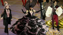 Carolina Lopez Moreno performs during the Milano Cortina 2026 Winter Olympics Closing Ceremony.