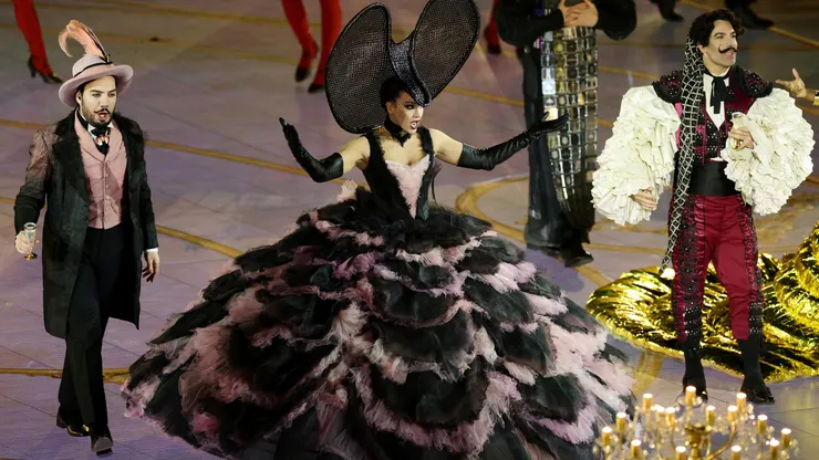 Carolina Lopez Moreno performs during the Milano Cortina 2026 Winter Olympics Closing Ceremony.