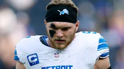 Aidan Hutchinson #97 of the Detroit Lions during warm up.