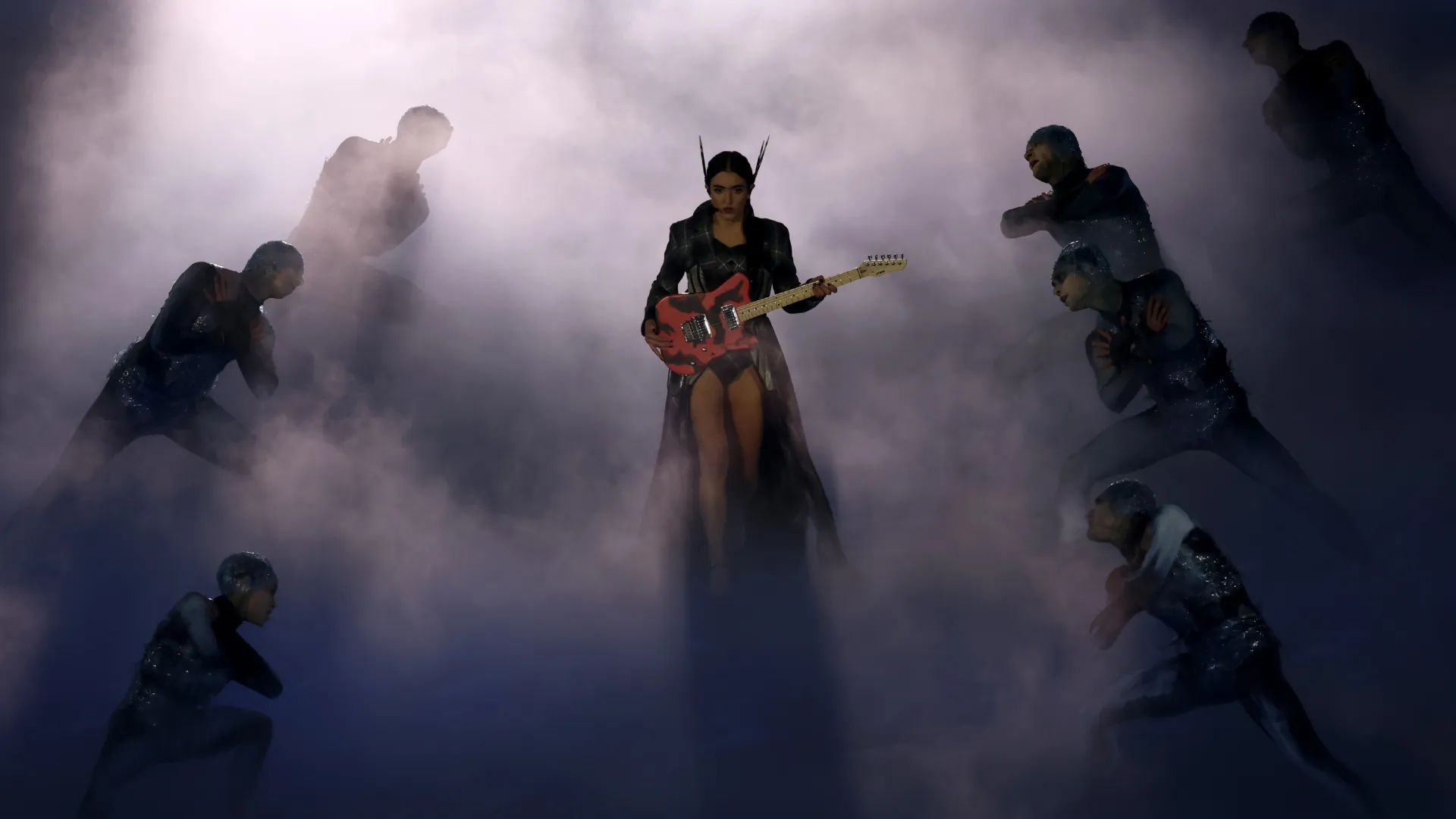 Joan Thiele during the Milano Cortina 2026 Winter Olympics Closing Ceremony (Source: Dean Mouhtaropoulos/Getty Images)